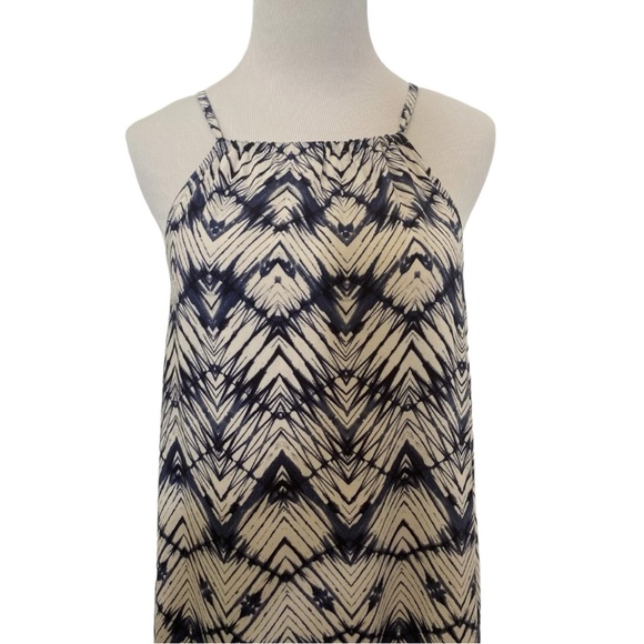 GARNET HILL Navy & Cream Halter Tie Midi Dress - Size 8 NWOT - Picture 5 of 10